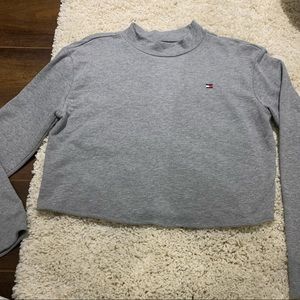 Tommy Hilfiger Grey Long Sleeve Top - Medium